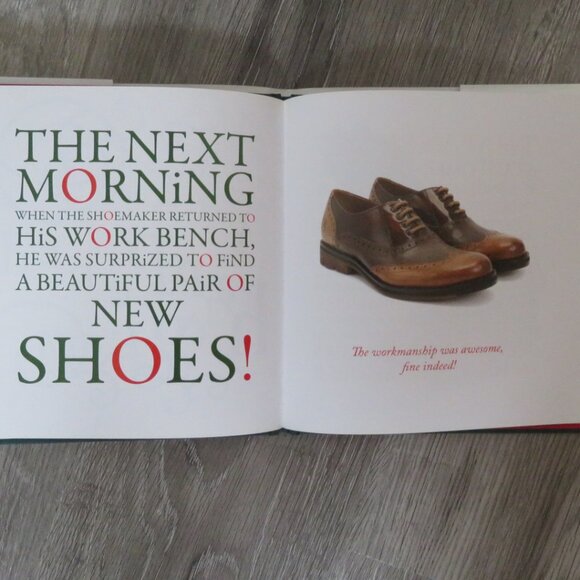The Elves & The Shoemaker w/Fluevog Shoes Hardcover Book (K509) - Picture 1 of 6